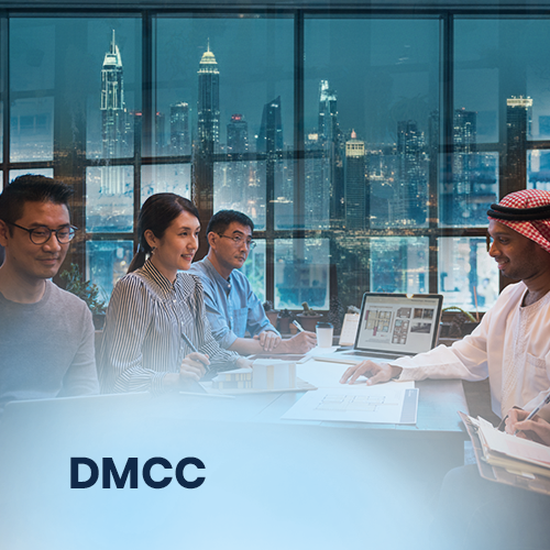 DMCC Free Zone Dubai business district skyline