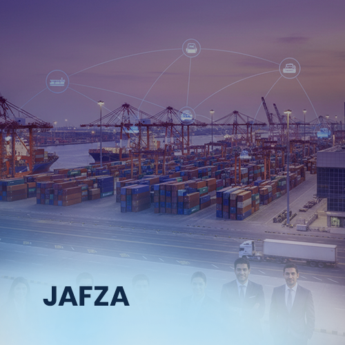Jebel Ali Free Zone (JAFZA) port and logistics area